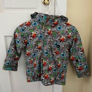 Quiksilver Kids 4-5yr Sesame Street Print ski jacket